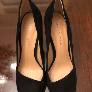 ANTONIO MELANI Shoes - Black Suede Size 9 Heels ANTONIO MELANI Shoes - Black Suede Size 9 Heels